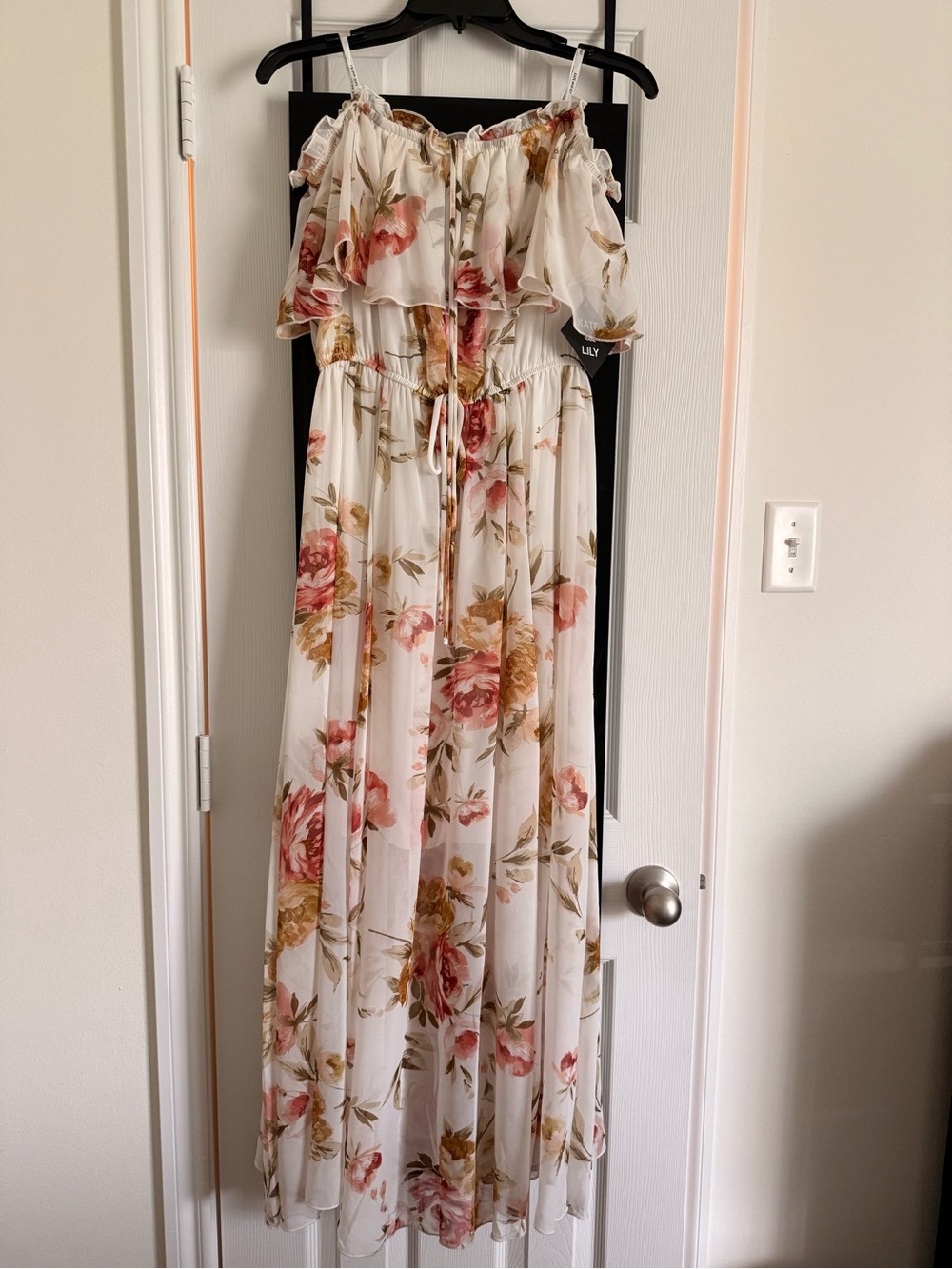 Kate and Lily Floral Off-Shoulder Maxi Dress